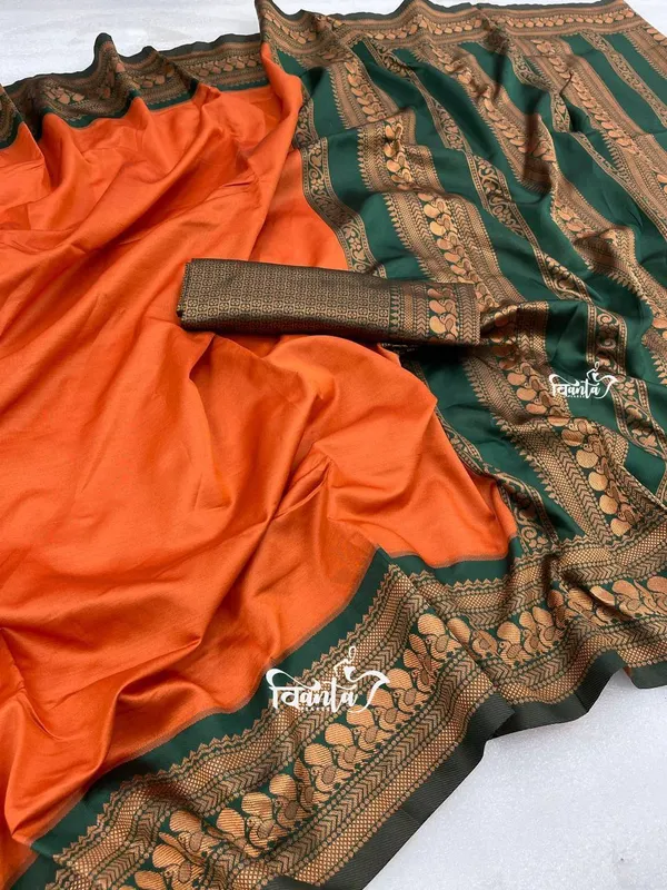 Woven_Kanjivaram,Banarasi_Jacquard_Soft_Silk_Saree