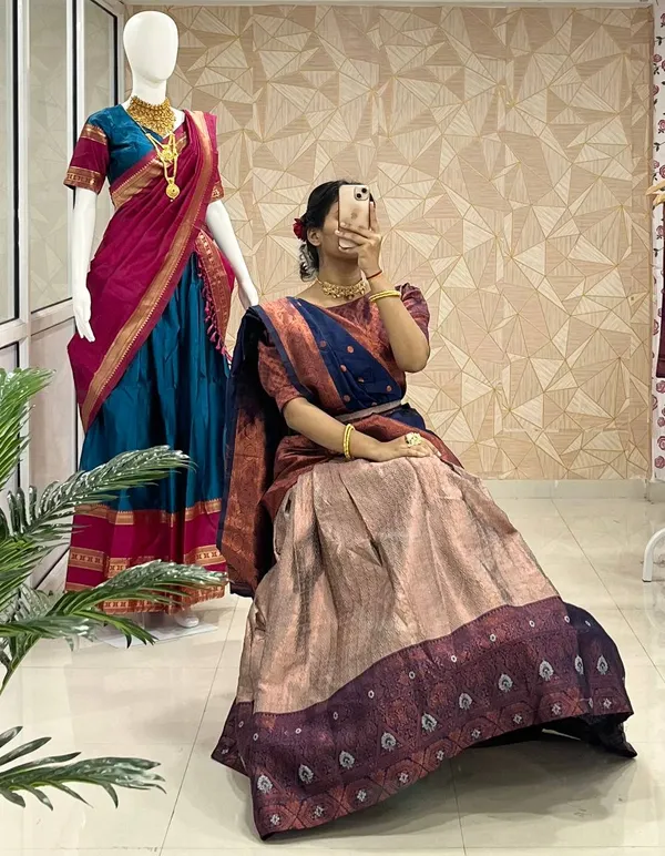 Kanchipuram_Zari_Weaving_Work_Collection_Special_Lehenga_Choli_Set