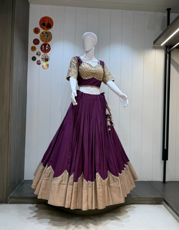 Purple_Roman_Silk_Lehenga_Choli_For_Women