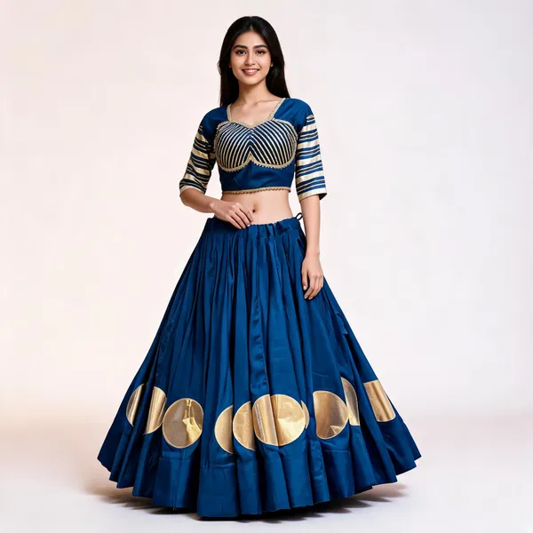Blue_Roman_Silk_Lehenga_Choli_For_Women