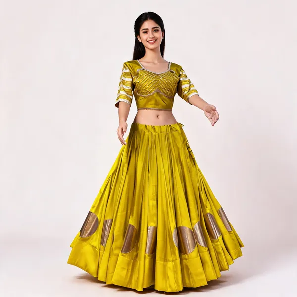 Yellow_Roman_Silk_Lehenga_Choli_For_Women