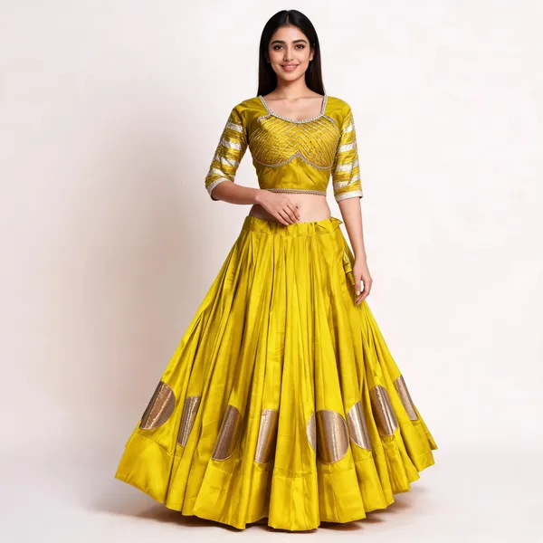 Yellow_Roman_Silk_Lehenga_Choli_For_Women