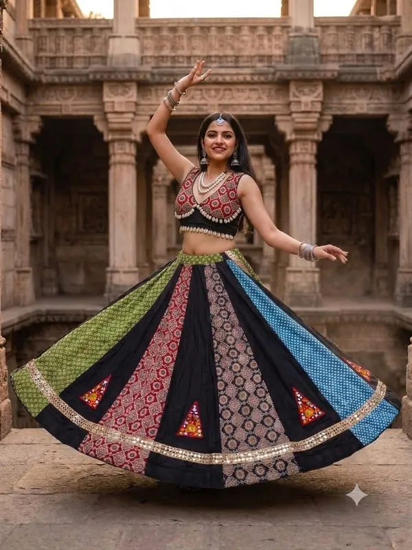 Multicolor_Cotton_Lehenga_Choli_For_Women