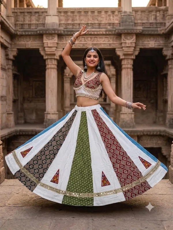 Multicolor_Cotton_Lehenga_Choli_For_Women