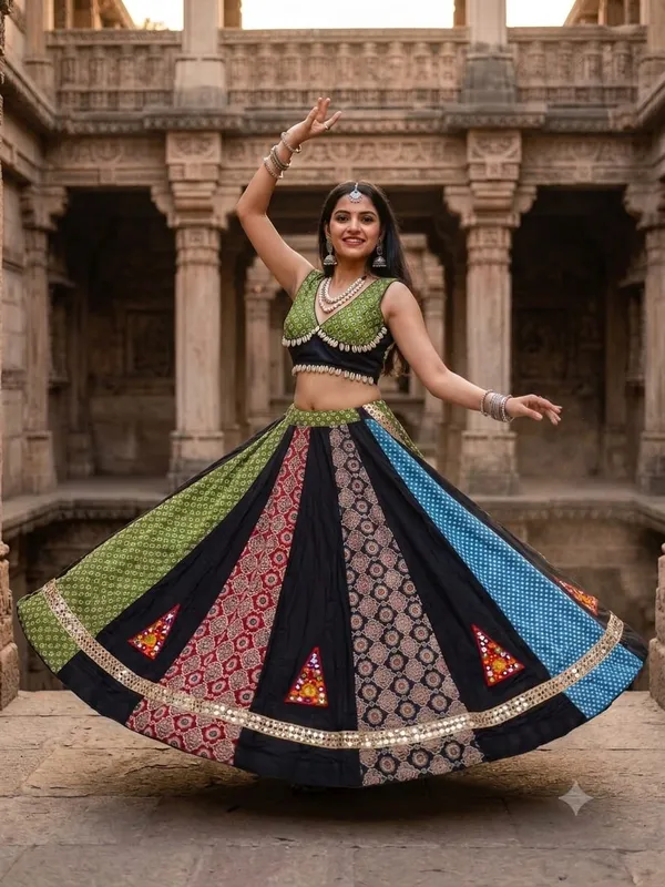 Multicolor_Cotton_Lehenga_Choli_For_Women