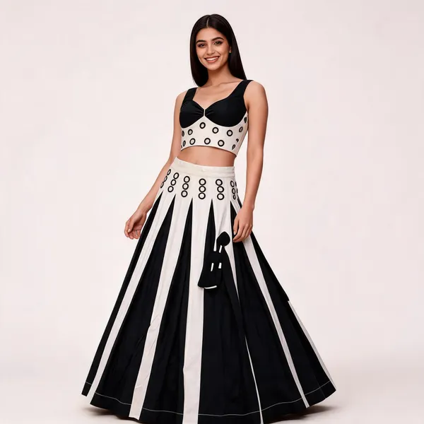 Black_And_White_Roman_Silk_Lehenga_Choli_For_Women
