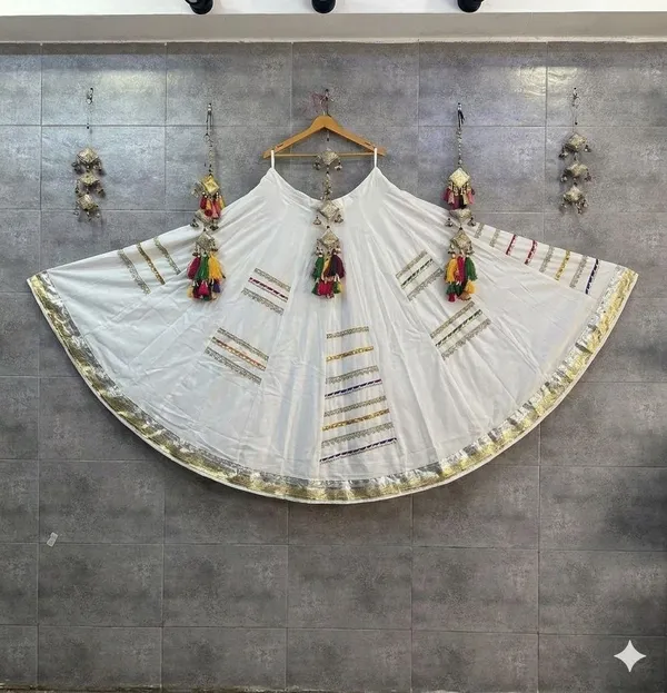 White_Rayon_Ghagra_For_Women