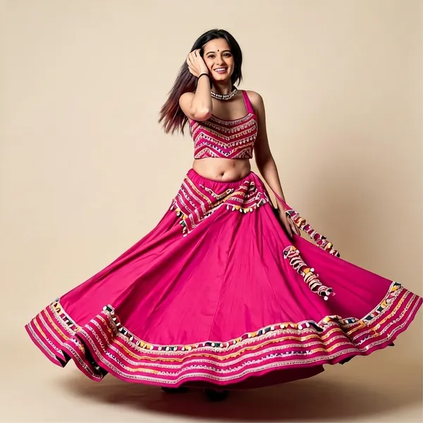 Pink_Rayon_Lehenga_Choli_For_Women