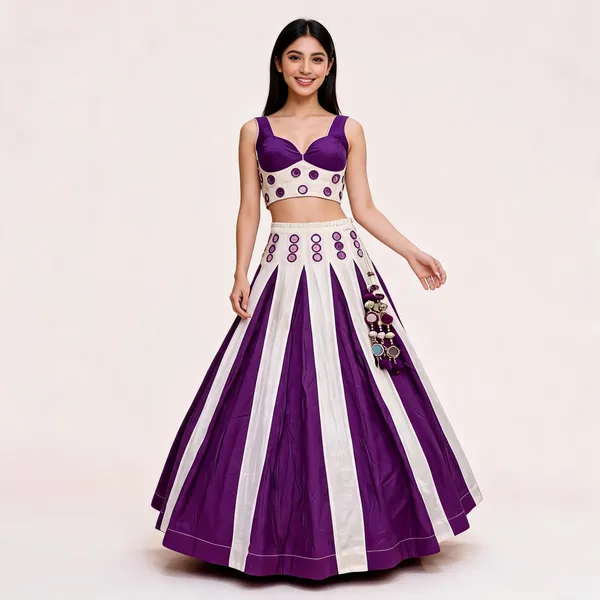Purple_Roman_Silk_Lehenga_Choli_For_Women