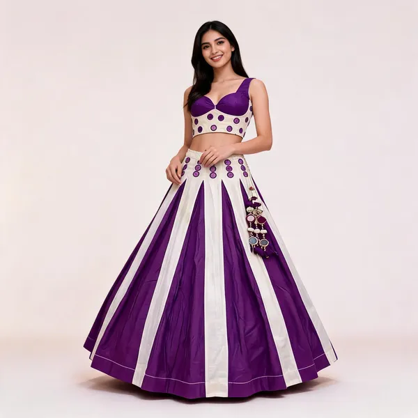 Purple_Roman_Silk_Lehenga_Choli_For_Women