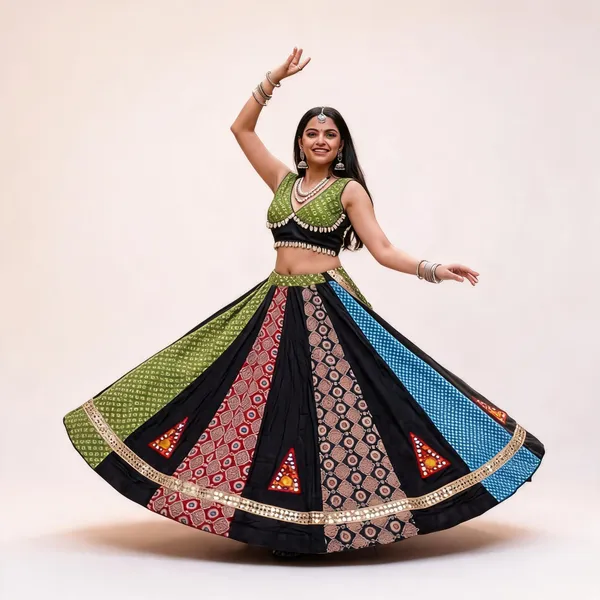Multicolor_Cotton_Lehenga_Choli_For_Women