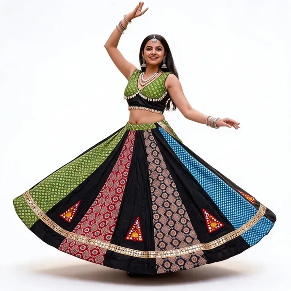 Multicolor_Cotton_Lehenga_Choli_For_Women