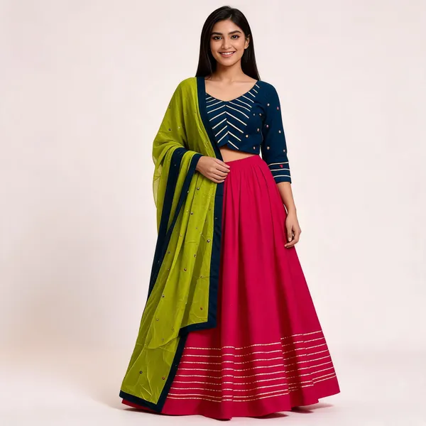 Multicolor_Rayon_Lehenga_Choli_For_Women