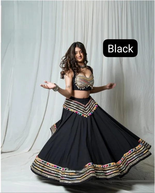 Black_Rayon_Lehenga_Choli_For_Women