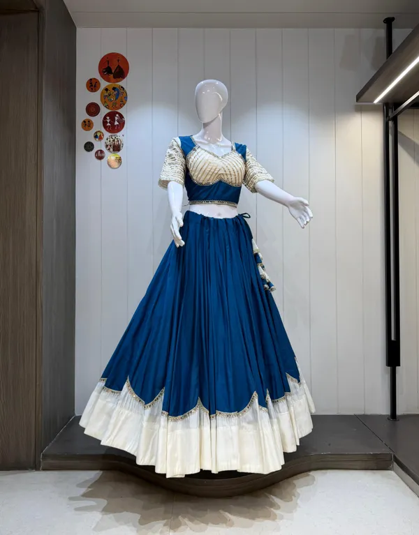 Blue_Roman_Silk_Lehenga_Set_For_Women