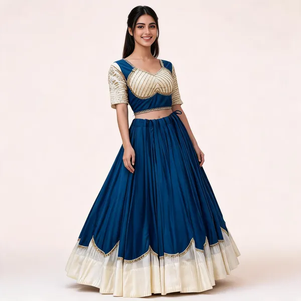 Blue_Roman_Silk_Lehenga_Set_For_Women