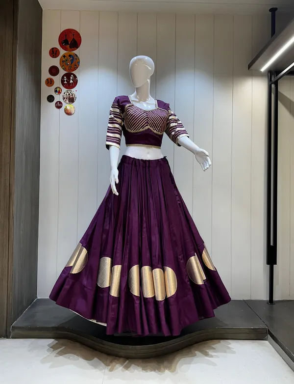 Purple_Roman_Silk_Lehenga_Choli_For_Women