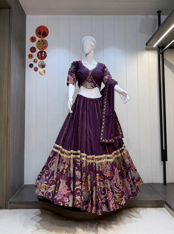 Purple_Rayon_Lehenga_Choli_For_Women