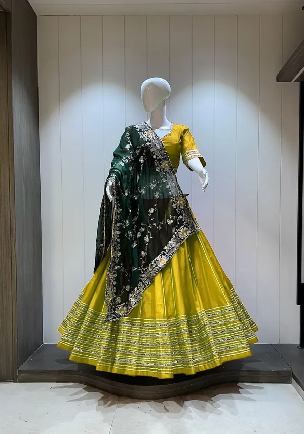 Green_Yellow_Roman_Silk_Lehenga_Choli_For_Women