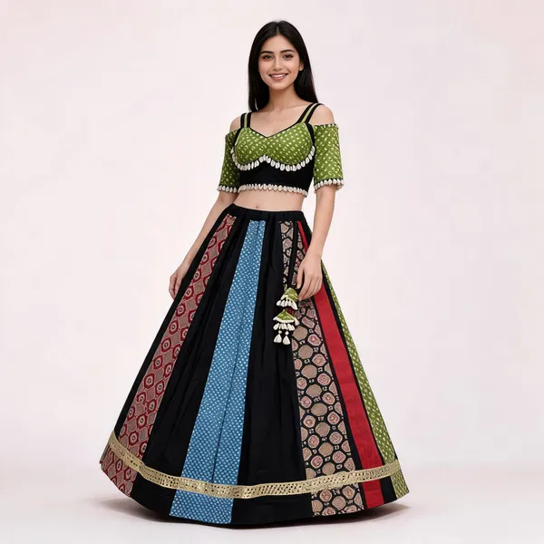Multicolor_Cotton_Lehenga_Choli_For_Women