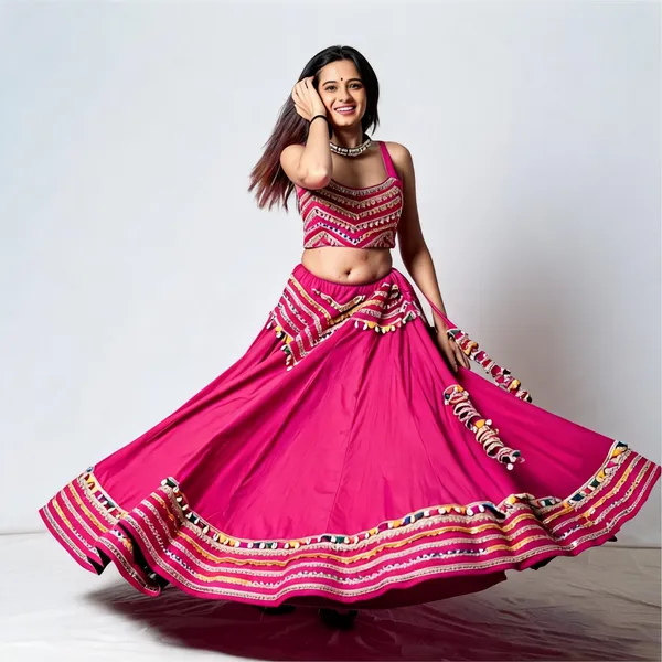 Pink_Rayon_Lehenga_Choli_For_Women