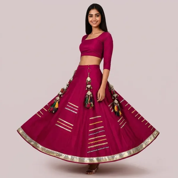 Magenta_Rayon_Ghagra_For_Women