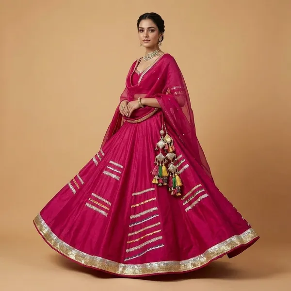 Magenta_Rayon_Ghagra_For_Women