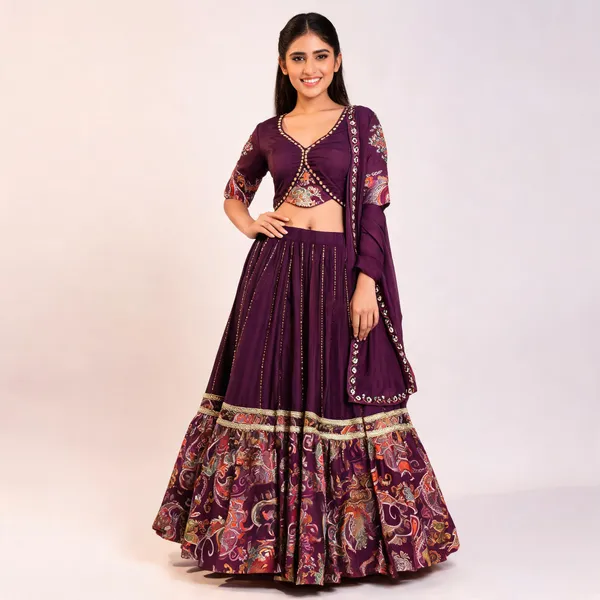 Purple_Rayon_Lehenga_Choli_For_Women
