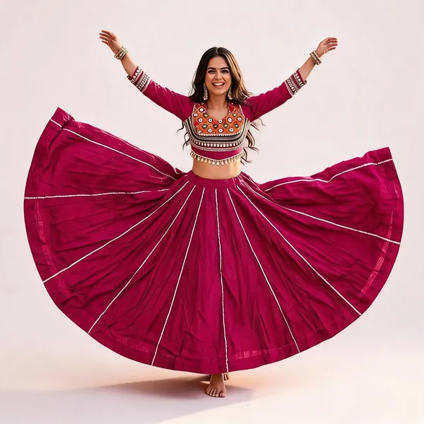 Magenta_Roman_Silk_Lehenga_Choli_For_Women
