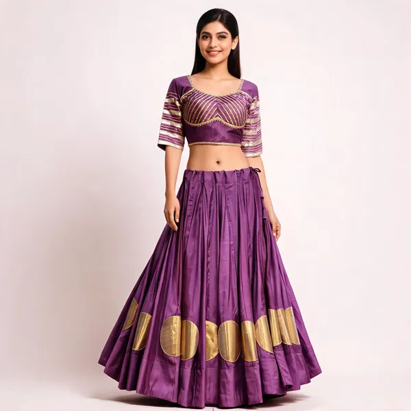 Purple_Roman_Silk_Lehenga_Choli_For_Women