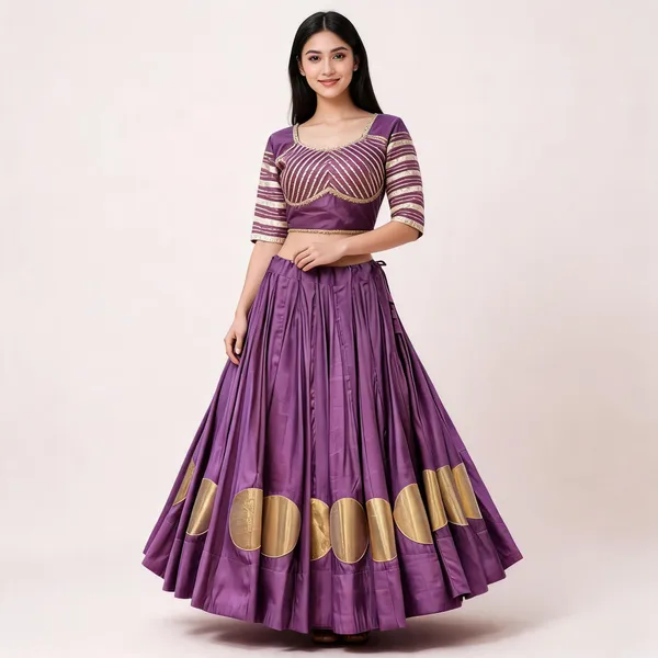 Purple_Roman_Silk_Lehenga_Choli_For_Women
