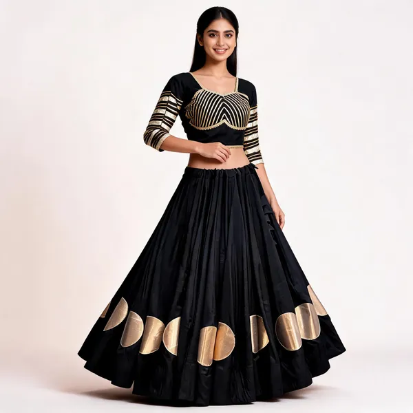 Black_Roman_Silk_Lehenga_Choli_For_Women