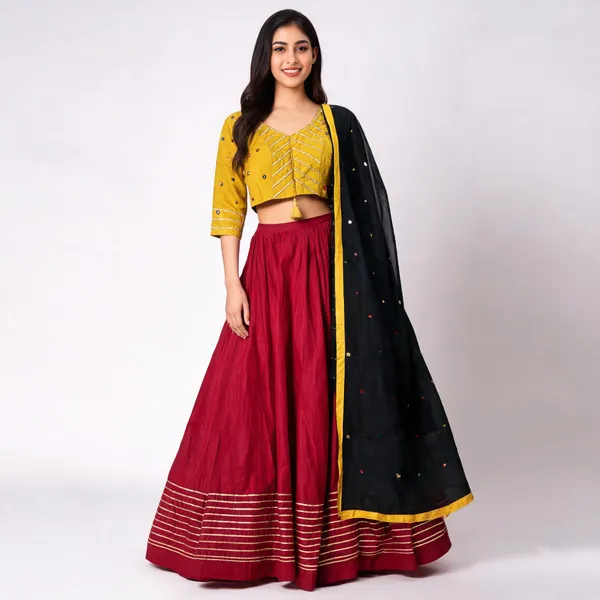 Multicolor_Rayon_Lehenga_Choli_For_Women