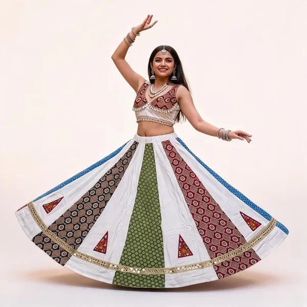 Multicolor_Cotton_Lehenga_Choli_For_Women