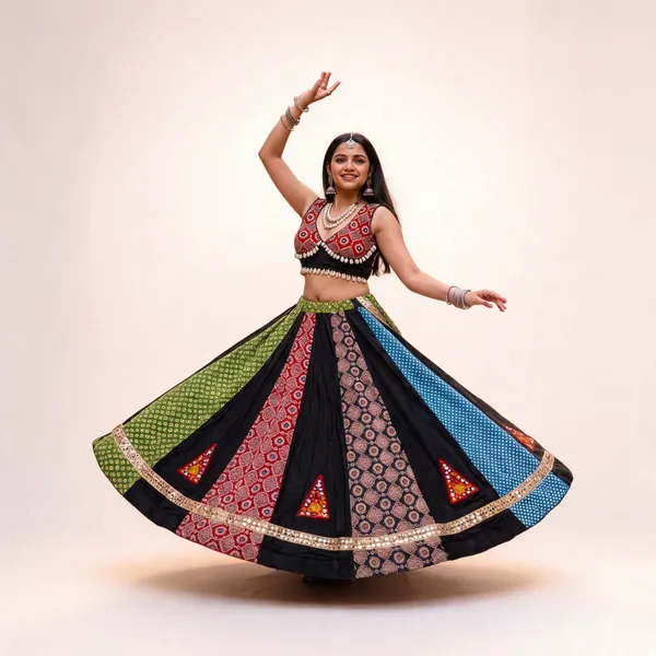 Multicolor_Cotton_Lehenga_Choli_For_Women