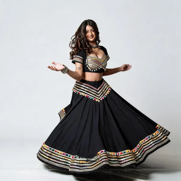 Black_Rayon_Lehenga_Choli_For_Women