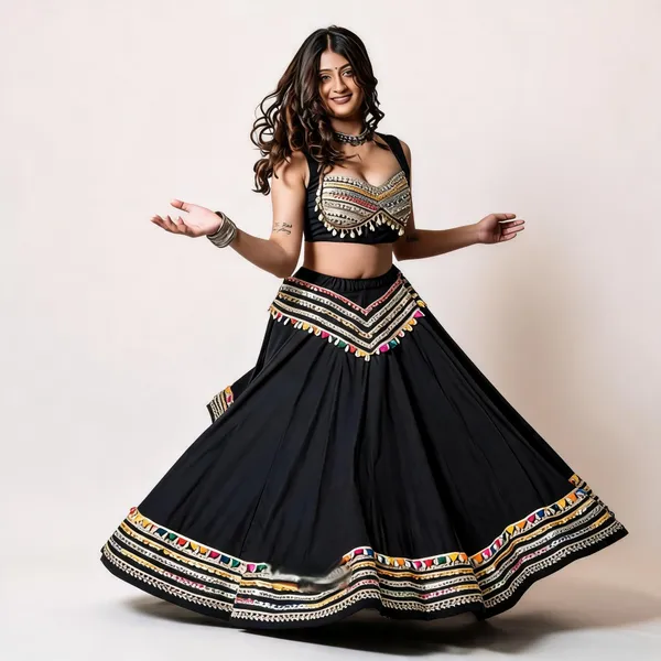 Black_Rayon_Lehenga_Choli_For_Women