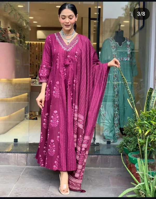 Classy_Kurti_Pant_&_Dupatta_set