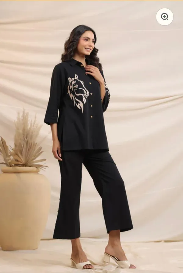 Heavy_Cotton_Black_Beads_And_Thread_Work_Co-Ord_Set