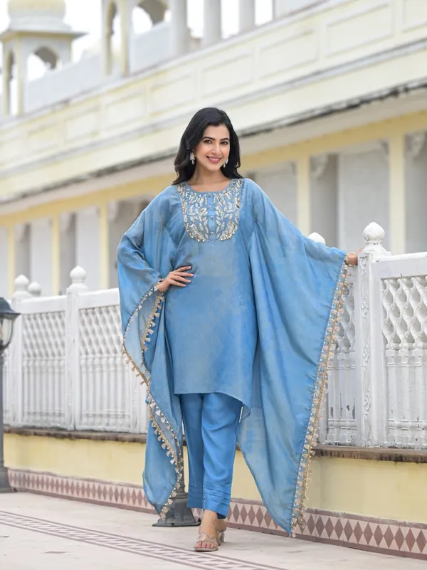Heavy_Shimmer_Muslin_Kaftan_Set
