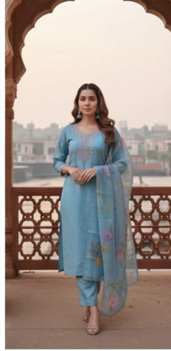 Heavy_Silk_3_Piece_Set_With_Organza_Dupatta