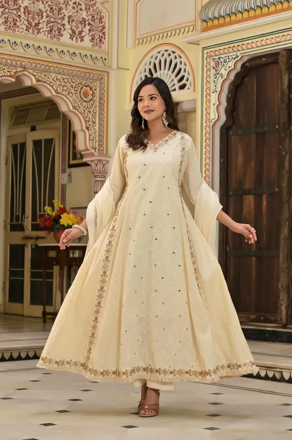 Ivory_&_Gold_Hand-Embroidered_Festive_Anarkali_with_Zari_Border
