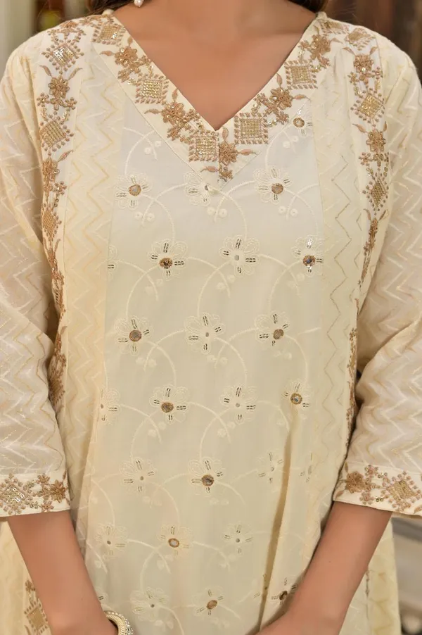 Ivory_&_Gold_Hand-Embroidered_Festive_Anarkali_with_Zari_Border
