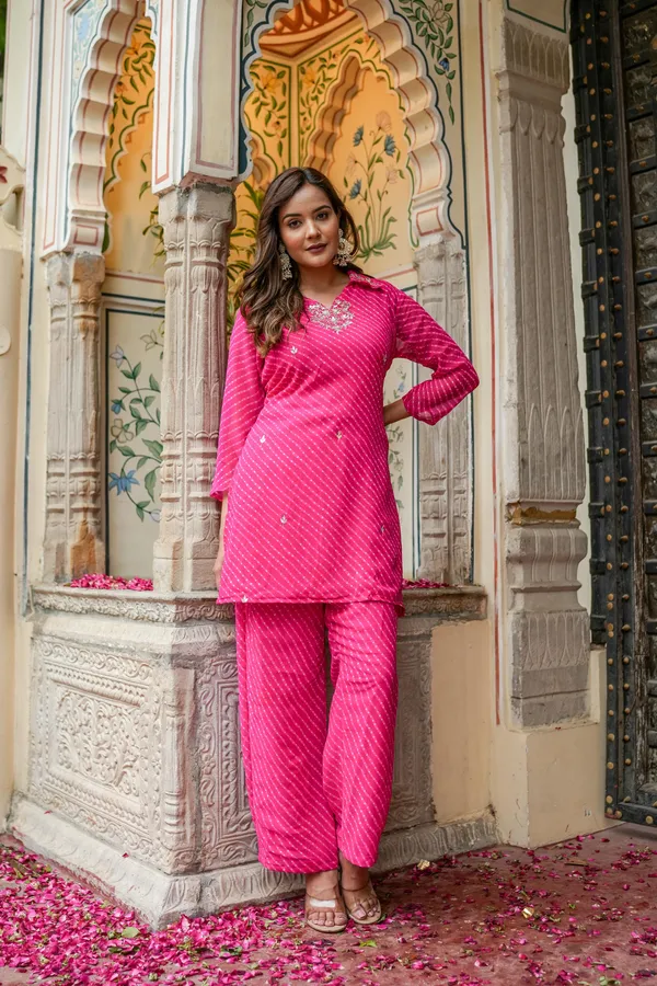 Pure_Georgette_Lehriya_2_Piece_Set