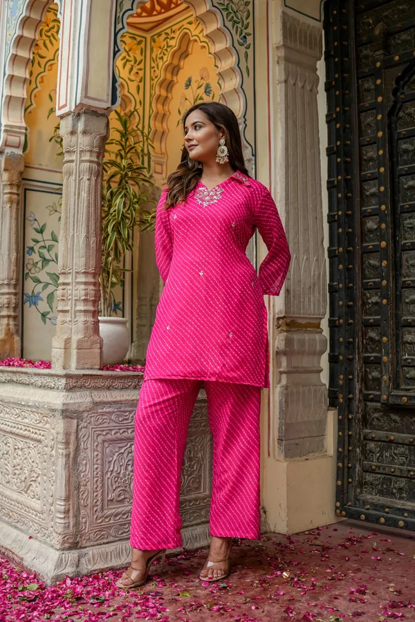 Pure_Georgette_Lehriya_2_Piece_Set