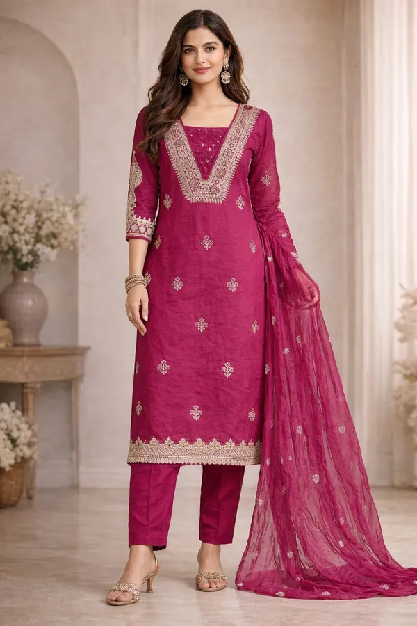 Royal_Magenta_Silk_Embroidered_Straight_Suit_Set