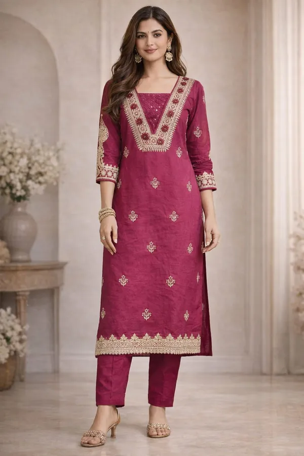Royal_Magenta_Silk_Embroidered_Straight_Suit_Set