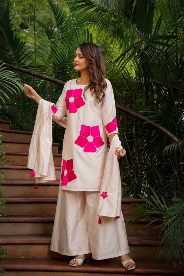 Silk-Blend_Appliqué_Palazzo_Set