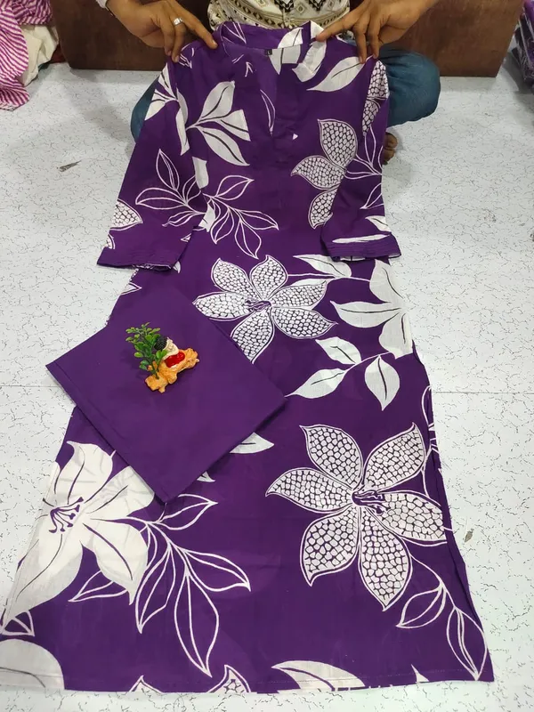 Trendy_floral_print_kurta_pant_set