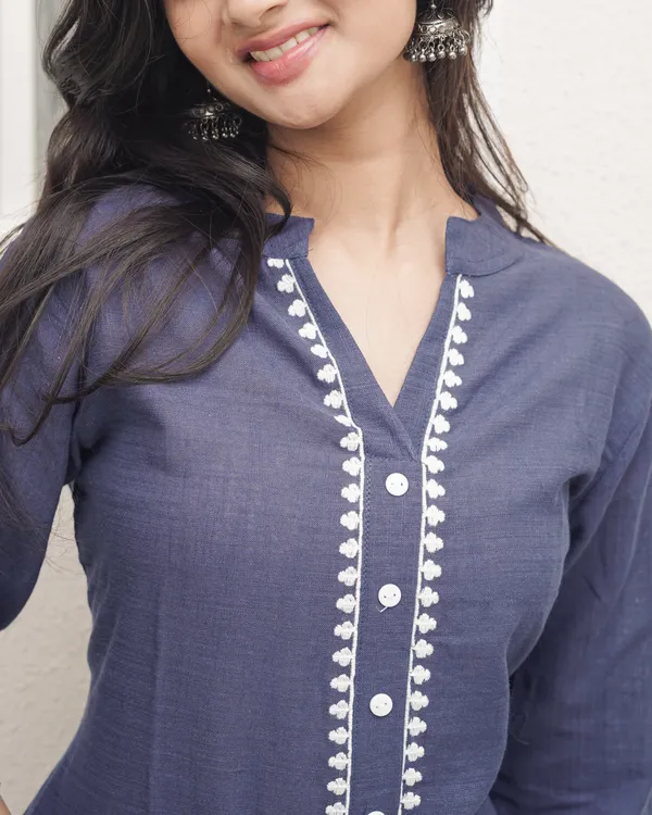 Embroidered_Cotton-Linen_Co-Ord_Set_with_Pockets_|_Indigo_Blue_|_Jaipur_Trendz